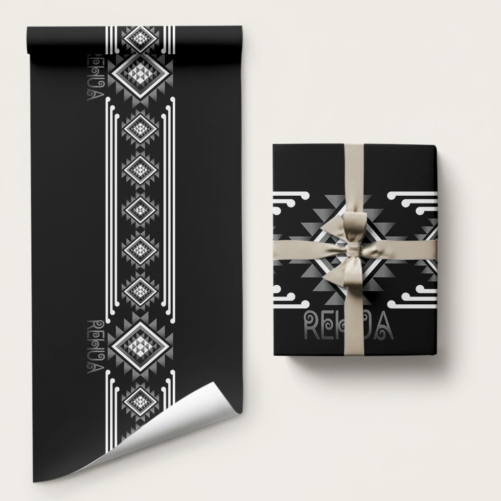 Aotearoa Atua Rehua Wrapping Paper Maori God Of Healing Taniko Motifs
