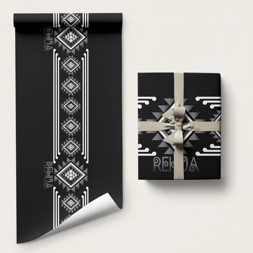Aotearoa Atua Rehua Wrapping Paper Maori God Of Healing Taniko Motifs