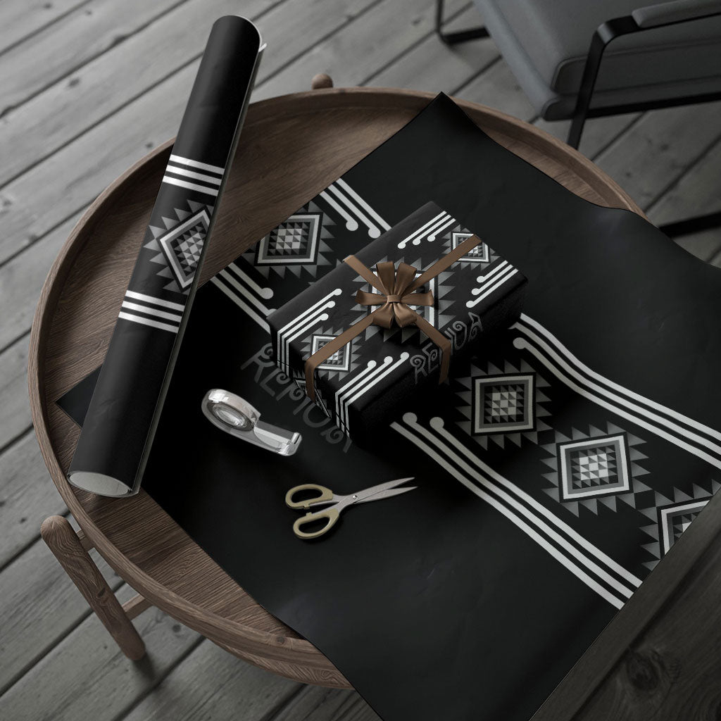 Aotearoa Atua Rehua Wrapping Paper Maori God Of Healing Taniko Motifs