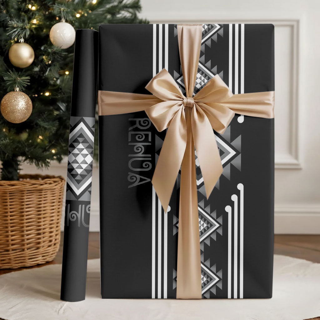 Aotearoa Atua Rehua Wrapping Paper Maori God Of Healing Taniko Motifs