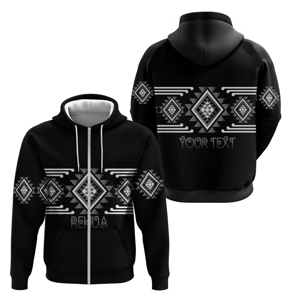 Aotearoa Atua Rehua Personalised Zip Hoodie Maori God Of Healing Taniko Motifs