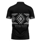 Aotearoa Atua Rehua Personalised Zipper Polo Shirt Maori God Of Healing Taniko Motifs