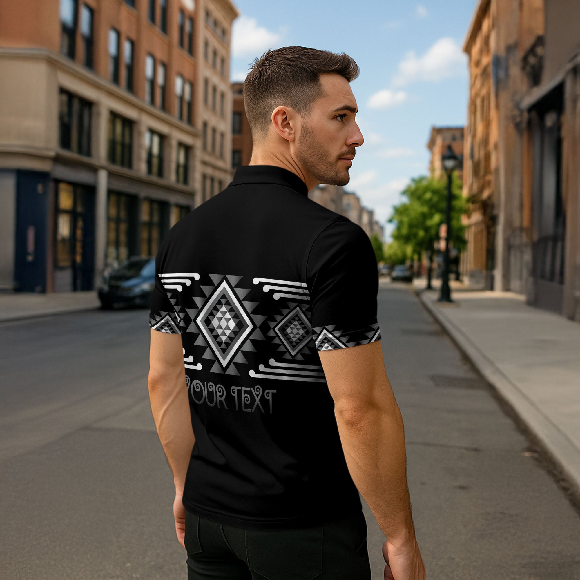 Aotearoa Atua Rehua Personalised Zipper Polo Shirt Maori God Of Healing Taniko Motifs