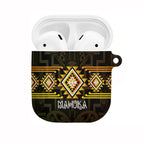 Aotearoa Atua Mahuika AirPods Case Maori Goddess Of Fire Taniko Motifs