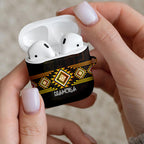Aotearoa Atua Mahuika AirPods Case Maori Goddess Of Fire Taniko Motifs
