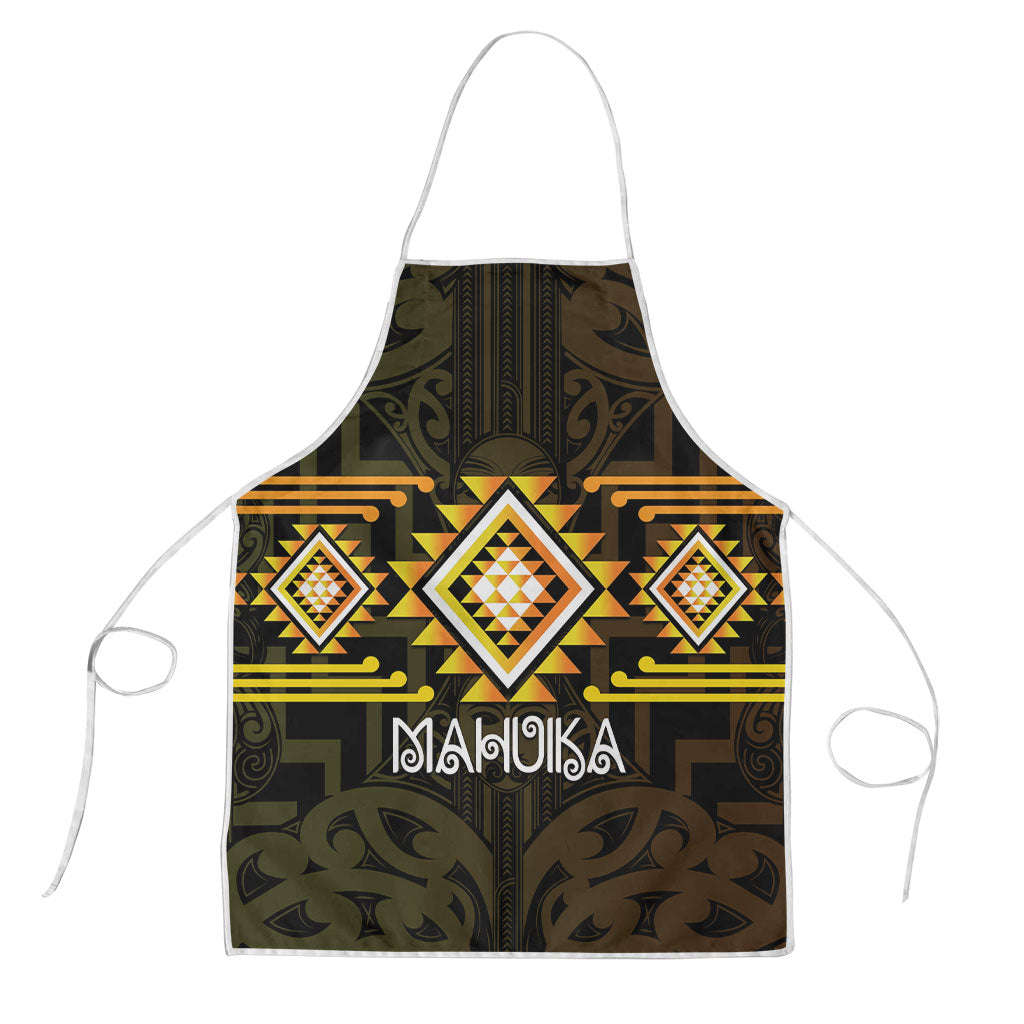Aotearoa Atua Mahuika Apron Maori Goddess Of Fire Taniko Motifs