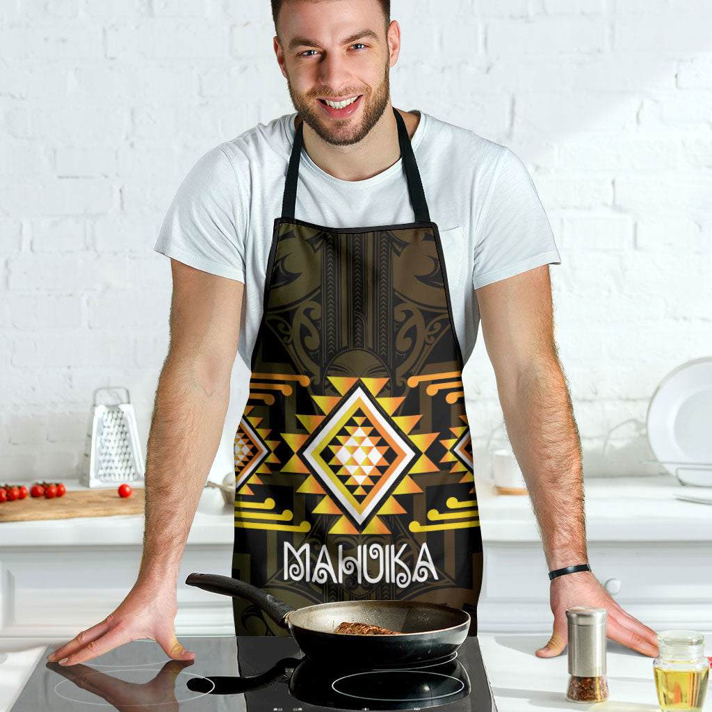 Aotearoa Atua Mahuika Apron Maori Goddess Of Fire Taniko Motifs