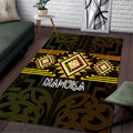 Aotearoa Atua Mahuika Area Rug Maori Goddess Of Fire Taniko Motifs