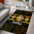 Aotearoa Atua Mahuika Area Rug Maori Goddess Of Fire Taniko Motifs