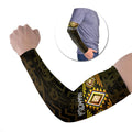 Aotearoa Atua Mahuika Personalised Arm Sleeves Maori Goddess Of Fire Taniko Motifs