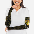 Aotearoa Atua Mahuika Personalised Arm Sleeves Maori Goddess Of Fire Taniko Motifs