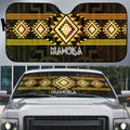 Aotearoa Atua Mahuika Auto Sun Shade Maori Goddess Of Fire Taniko Motifs