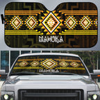 Aotearoa Atua Mahuika Auto Sun Shade Maori Goddess Of Fire Taniko Motifs