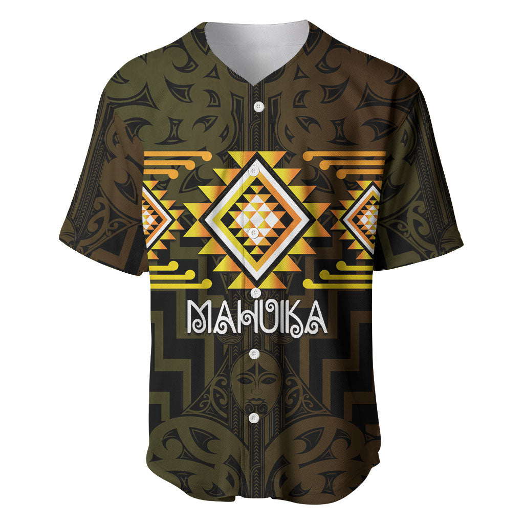 Aotearoa Atua Mahuika Personalised Baseball Jersey Maori Goddess Of Fire Taniko Motifs