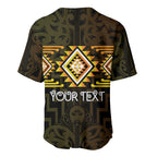 Aotearoa Atua Mahuika Personalised Baseball Jersey Maori Goddess Of Fire Taniko Motifs