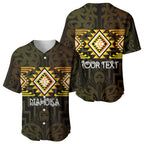 Aotearoa Atua Mahuika Personalised Baseball Jersey Maori Goddess Of Fire Taniko Motifs