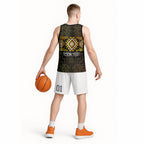 Aotearoa Atua Mahuika Personalised Basketball Jersey Maori Goddess Of Fire Taniko Motifs