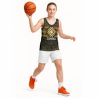 Aotearoa Atua Mahuika Personalised Basketball Jersey Maori Goddess Of Fire Taniko Motifs
