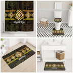 Aotearoa Atua Mahuika Bathroom Set Maori Goddess Of Fire Taniko Motifs