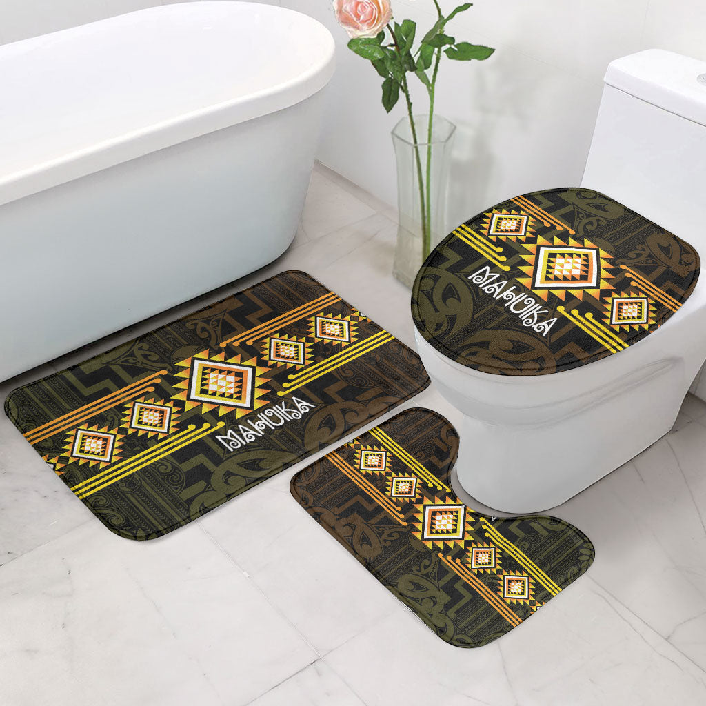 Aotearoa Atua Mahuika Bathroom Set Maori Goddess Of Fire Taniko Motifs