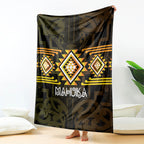 Aotearoa Atua Mahuika Blanket Maori Goddess Of Fire Taniko Motifs