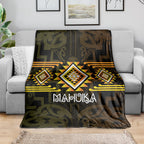 Aotearoa Atua Mahuika Blanket Maori Goddess Of Fire Taniko Motifs