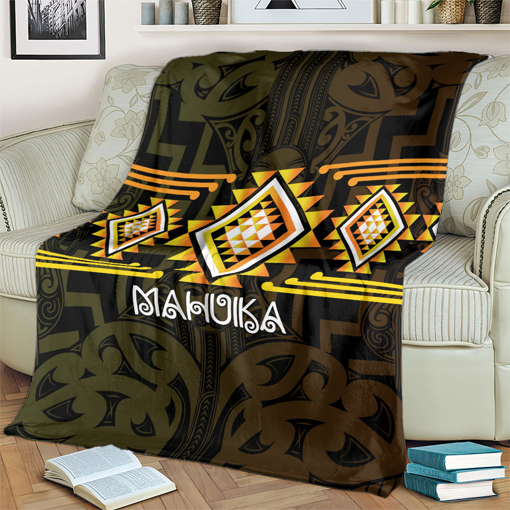 Aotearoa Atua Mahuika Blanket Maori Goddess Of Fire Taniko Motifs