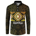 Aotearoa Atua Mahuika Personalised Button Sweatshirt Maori Goddess Of Fire Taniko Motifs
