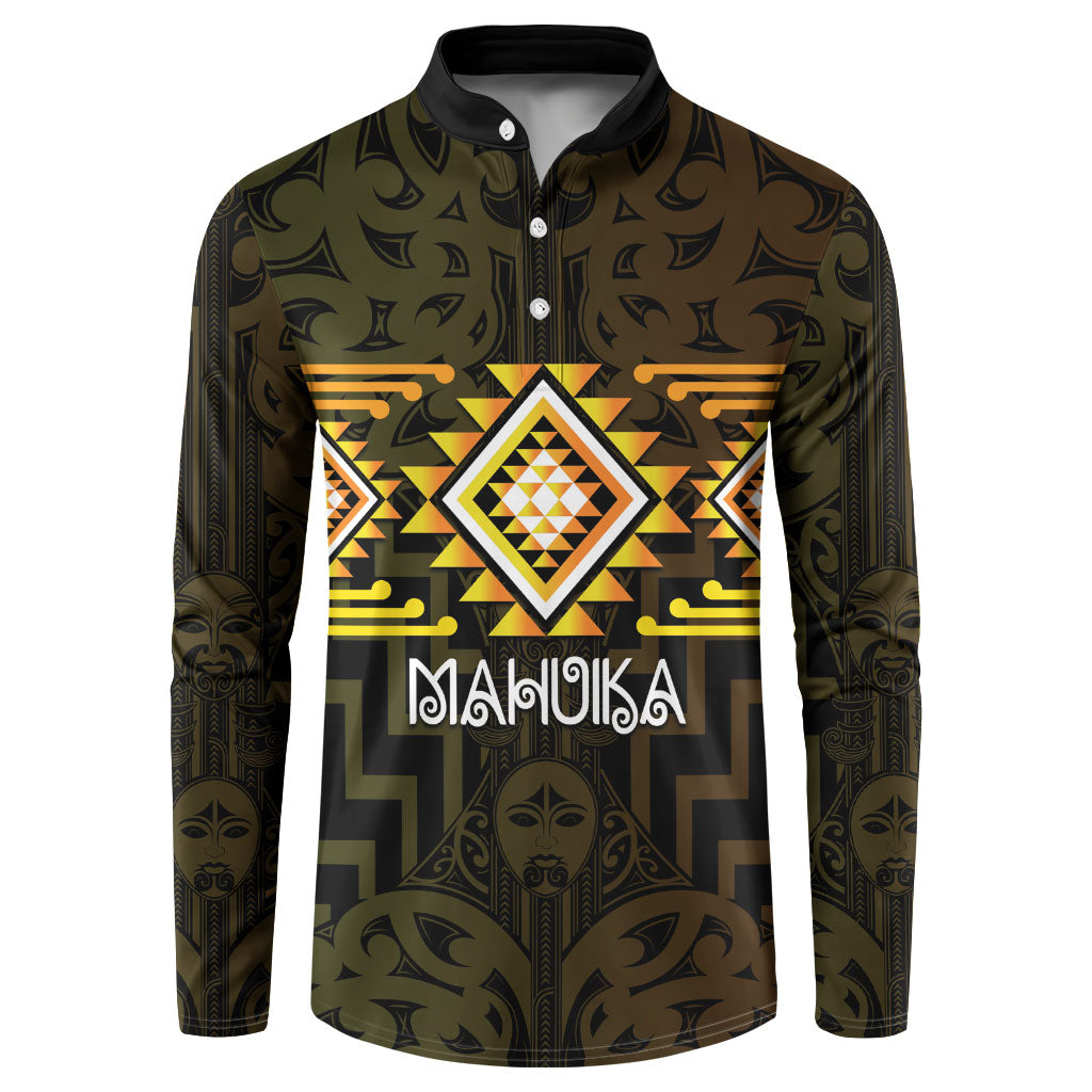 Aotearoa Atua Mahuika Personalised Button Sweatshirt Maori Goddess Of Fire Taniko Motifs