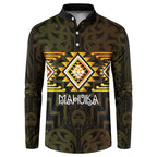 Aotearoa Atua Mahuika Personalised Button Sweatshirt Maori Goddess Of Fire Taniko Motifs