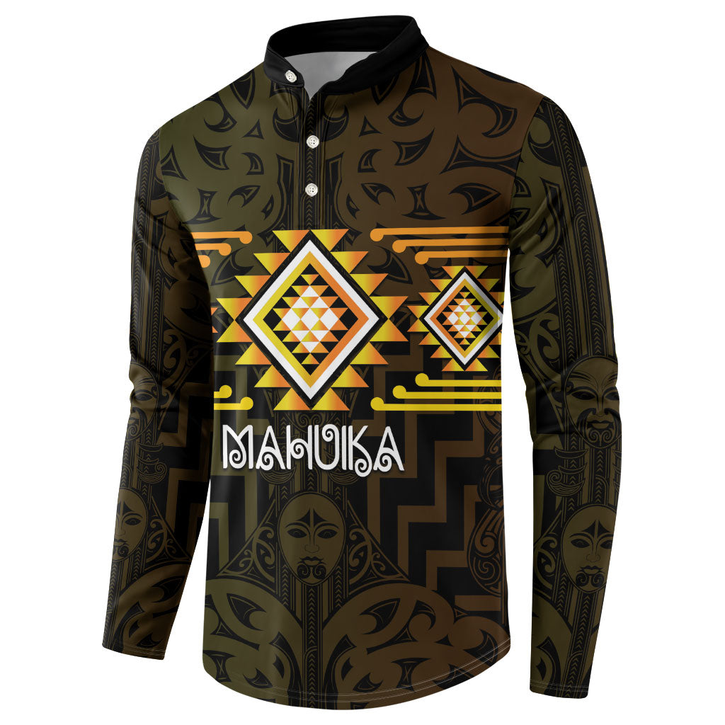 Aotearoa Atua Mahuika Personalised Button Sweatshirt Maori Goddess Of Fire Taniko Motifs