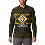 Aotearoa Atua Mahuika Personalised Button Sweatshirt Maori Goddess Of Fire Taniko Motifs