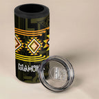 Aotearoa Atua Mahuika Personalised 4 in 1 Can Cooler Tumbler Maori Goddess Of Fire Taniko Motifs