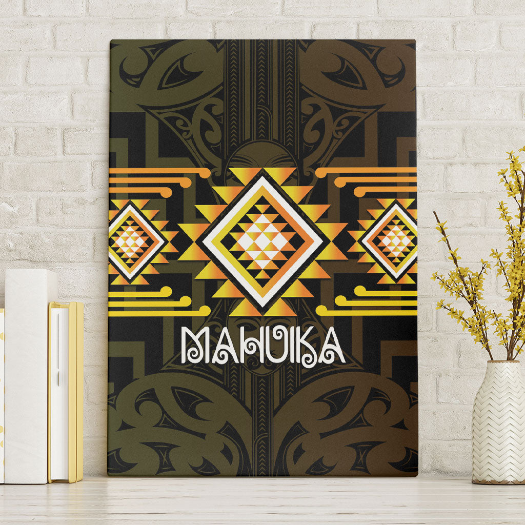 Aotearoa Atua Mahuika Canvas Wall Art Maori Goddess Of Fire Taniko Motifs