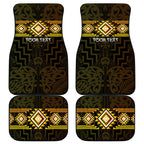 Aotearoa Atua Mahuika Personalised Car Mats Maori Goddess Of Fire Taniko Motifs