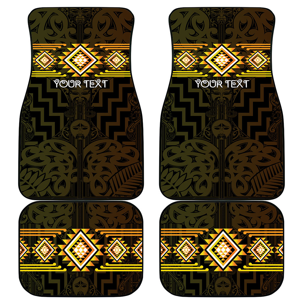 Aotearoa Atua Mahuika Personalised Car Mats Maori Goddess Of Fire Taniko Motifs