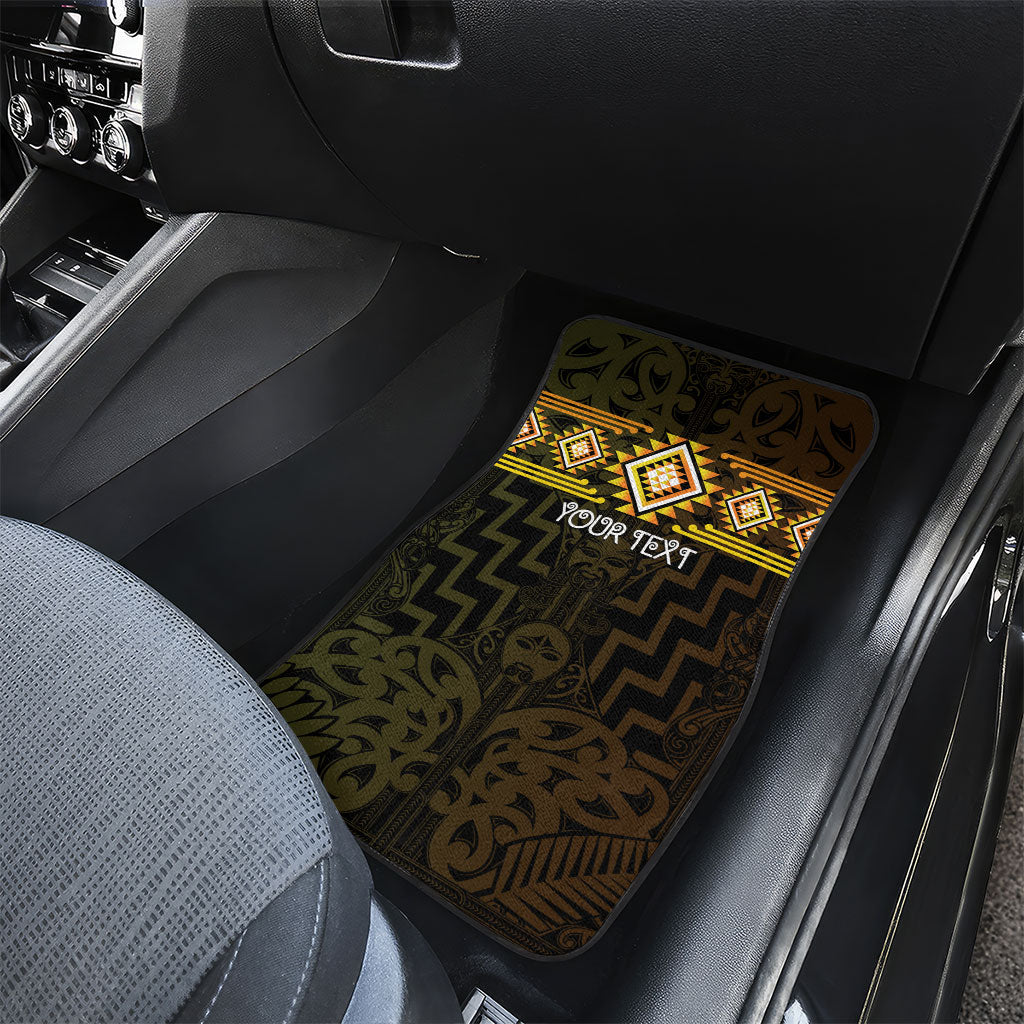 Aotearoa Atua Mahuika Personalised Car Mats Maori Goddess Of Fire Taniko Motifs