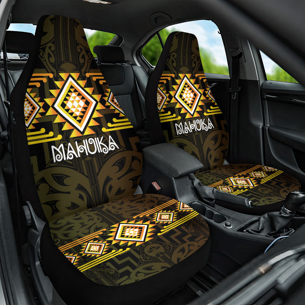 Aotearoa Atua Mahuika Car Seat Cover Maori Goddess Of Fire Taniko Motifs