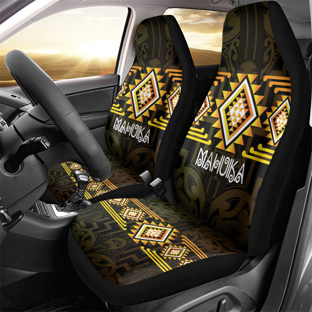 Aotearoa Atua Mahuika Car Seat Cover Maori Goddess Of Fire Taniko Motifs
