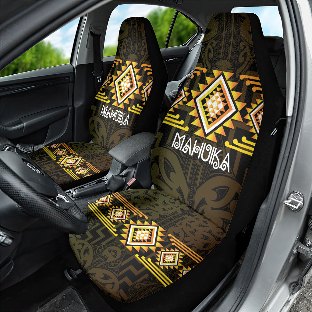 Aotearoa Atua Mahuika Car Seat Cover Maori Goddess Of Fire Taniko Motifs