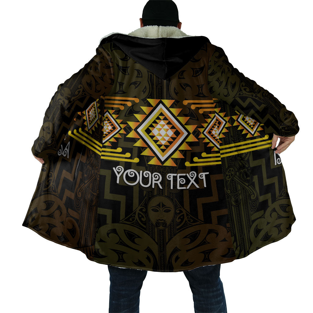 Aotearoa Atua Mahuika Personalised Cloak Maori Goddess Of Fire Taniko Motifs