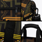 Aotearoa Atua Mahuika Duffle Bag Maori Goddess Of Fire Taniko Motifs
