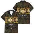 Aotearoa Atua Mahuika Personalised Family Matching Off Shoulder Short Dress and Hawaiian Shirt Maori Goddess Of Fire Taniko Motifs