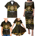 Aotearoa Atua Mahuika Personalised Family Matching Puletasi and Hawaiian Shirt Maori Goddess Of Fire Taniko Motifs