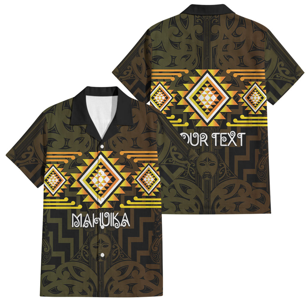 Aotearoa Atua Mahuika Personalised Family Matching Summer Maxi Dress and Hawaiian Shirt Maori Goddess Of Fire Taniko Motifs