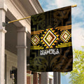 Aotearoa Atua Mahuika Garden Flag Maori Goddess Of Fire Taniko Motifs