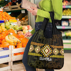 Aotearoa Atua Mahuika Grocery Bag Maori Goddess Of Fire Taniko Motifs