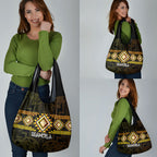 Aotearoa Atua Mahuika Grocery Bag Maori Goddess Of Fire Taniko Motifs