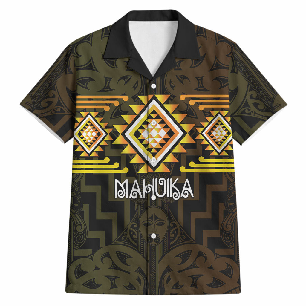 Aotearoa Atua Mahuika Personalised Hawaiian Shirt Maori Goddess Of Fire Taniko Motifs