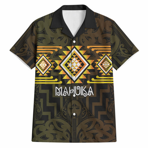 Aotearoa Atua Mahuika Personalised Hawaiian Shirt Maori Goddess Of Fire Taniko Motifs